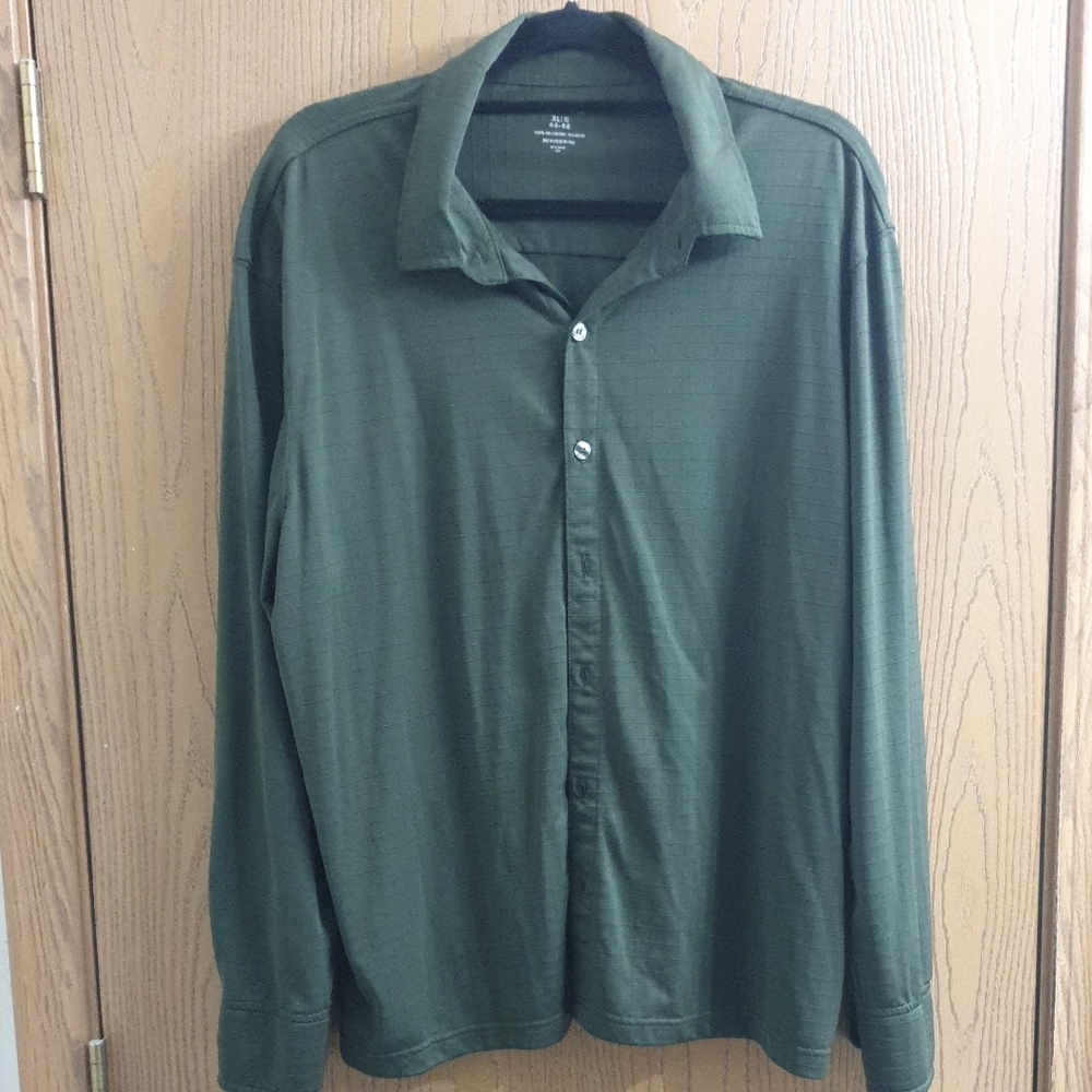 George Olive Green Men's Button-Up Shirt